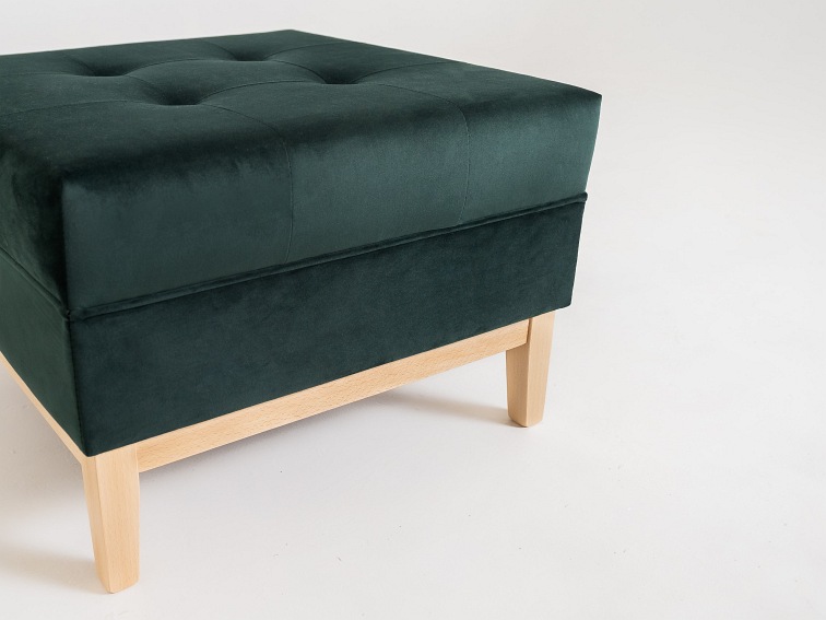 Puf By-Tom 64x64x44 Avocado/Naturalny