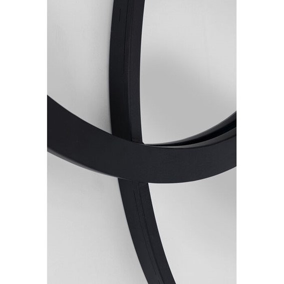 Lustro Ścienne TRIPLE CIRCLE 124x119cm Czarny