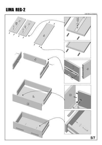Regał LIMA REG2 biały