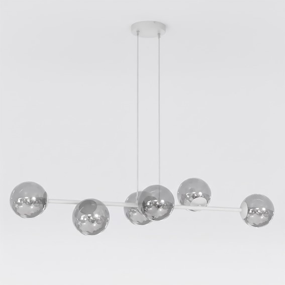 Lampa Wisząca MAGNUS 6 Szary/Grafitowy