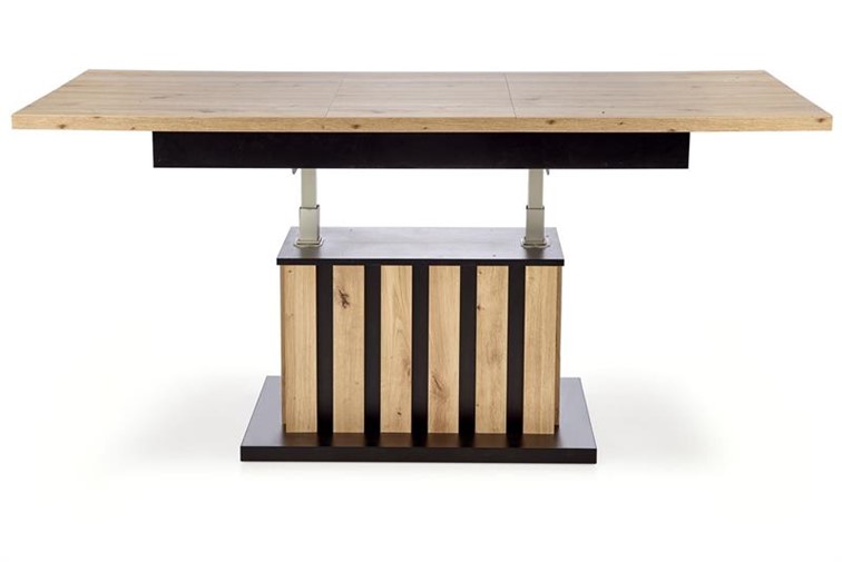 Ławostół Rozkładany BARETTI Czarny/Dąb Artisan