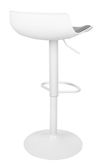 Krzesło Barowe Regulowane SNAP BAR TAP Biały