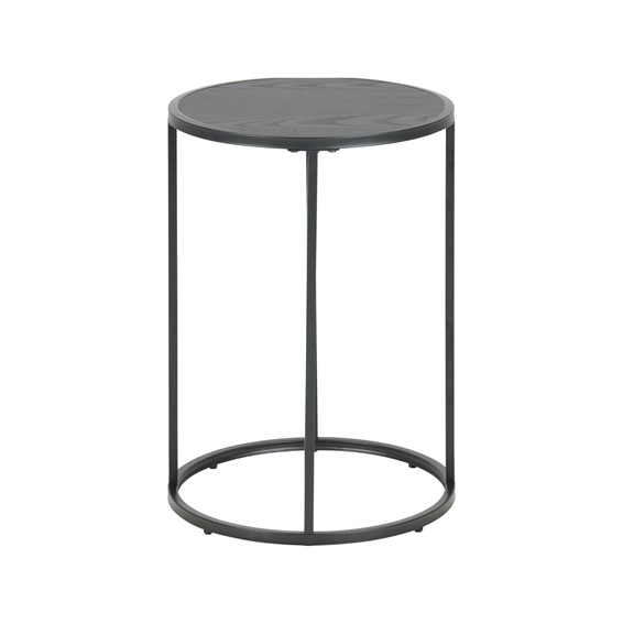 Stolik SEAFORD Czarny Okrągły 40x40