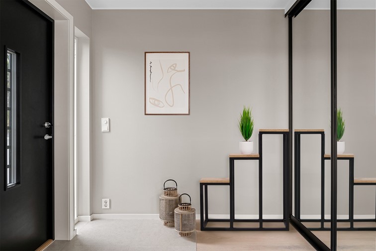 Kwietnik KAJA HOME KS-32 III Czarny/Dąb