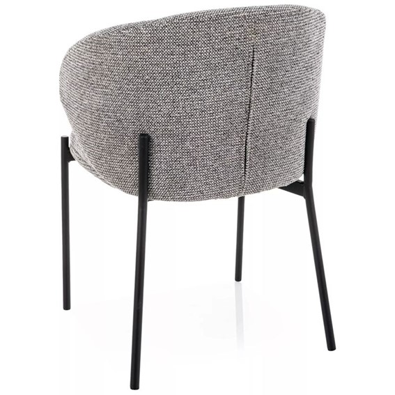 Krzesło KIOTO Szary/Czarny Mat