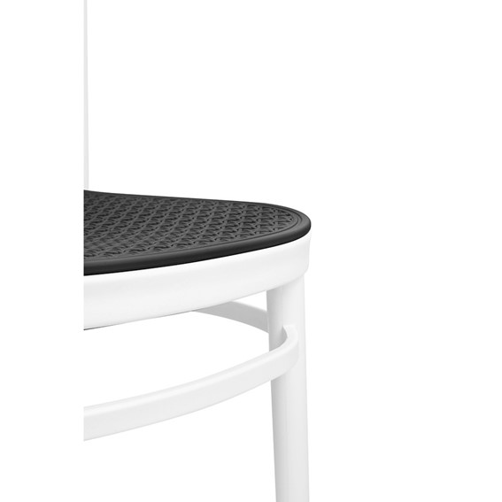 Krzesło WICKY Biały/Szary