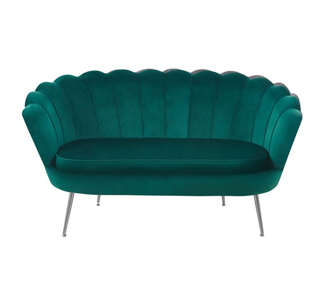 Sofa SF1-FX Zielony/Chrom