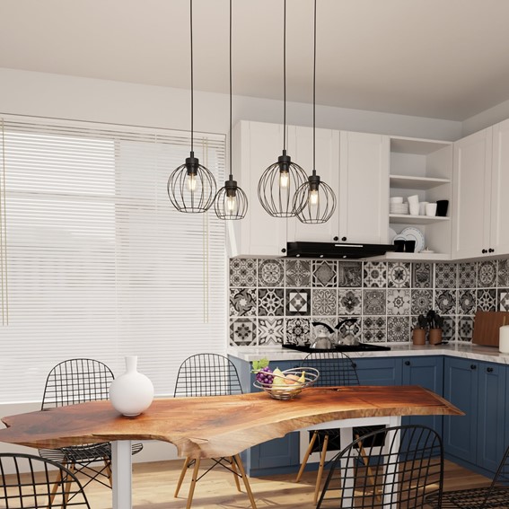 Lampa Wisząca NANDO 4 Czarny