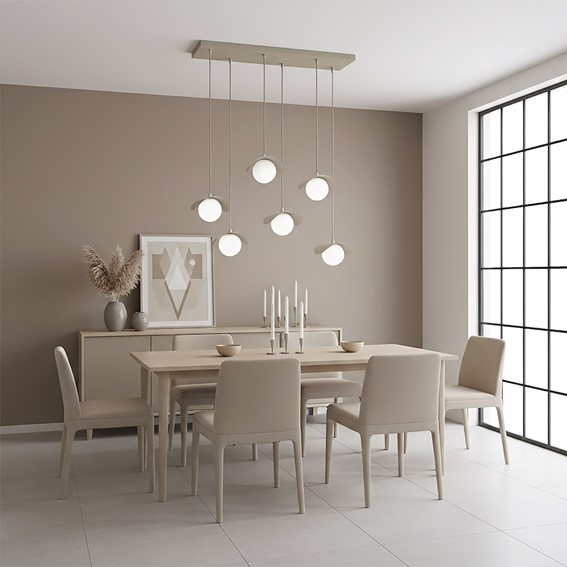 Lampa Wisząca RITUAL 6 Beżowy