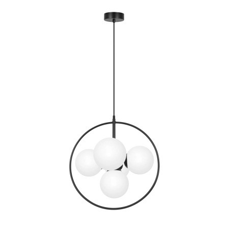 Lampa Wisząca PARVA K-3838 Czarny/Biały