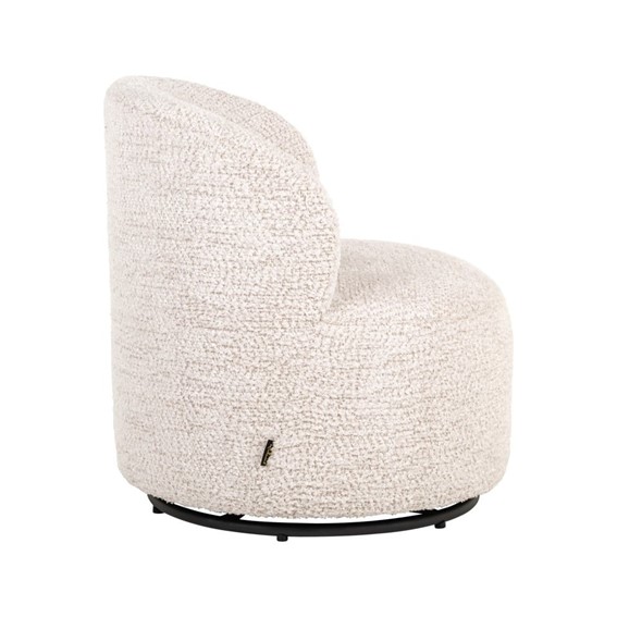 Fotel Dziecięcy JACKIE Obrotowy Jasny Beż