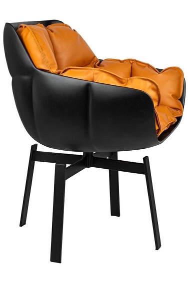 Krzesło Obrotowe Shiba 60x62x82 Czarny/Brązowy