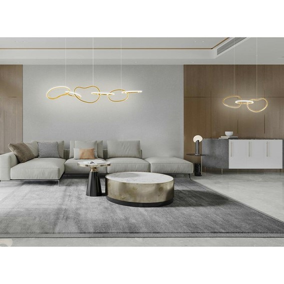 Lampa Wisząca JAZZ 3 Złoty/Biały