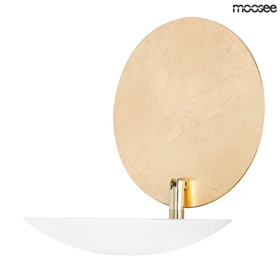 Lampa Ścienna ECLISE Złoty/Biały