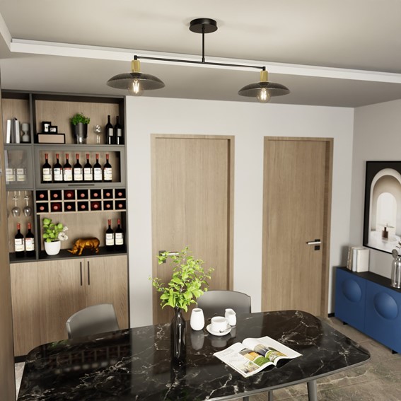 Lampa Sufitowa SPIRIT 2 Czarny