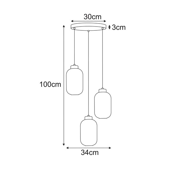 Lampa Wisząca SILVA K-5756 Grafitowy/Czarny
