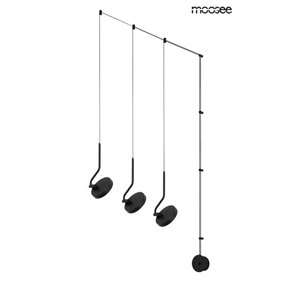 Lampa Ścienna FLAT 3 Czarny