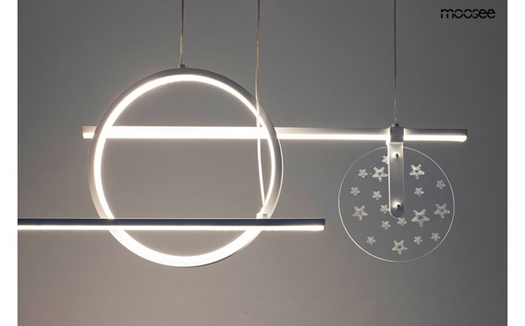 Lampa Wisząca STARS Biały/Złoty