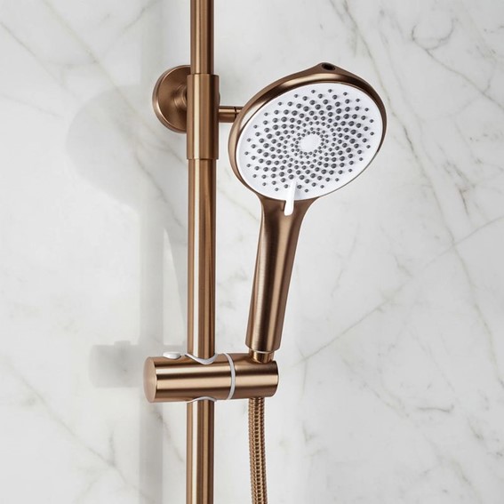 Zestaw Prysznicowy FOSS CLIF Miedź Szczotkowany