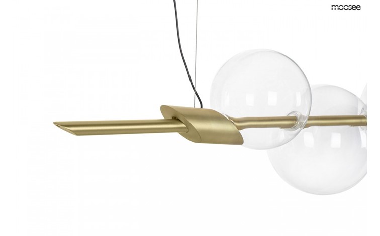 Lampa Wisząca ECHO 140 Złoty/Transparentny