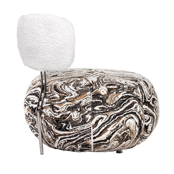 Fotel LOW TEDDY Beżowy