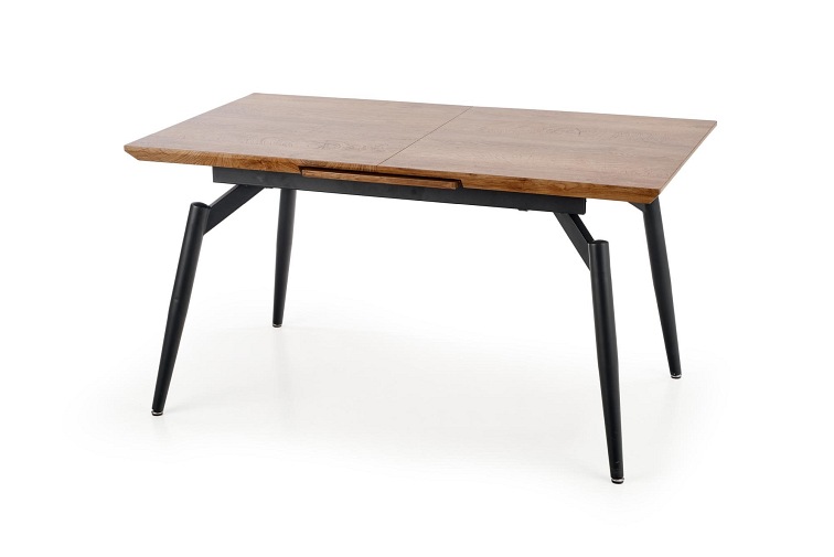 Stół Rozkładany CAMBELL (140-180)x80 Czarny/Dąb Naturalny