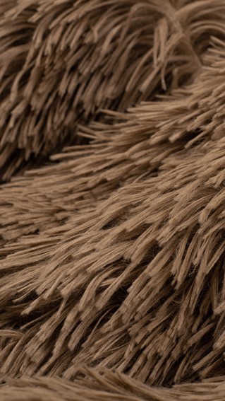 Tkanina FLUFFY 34 Brązowy (1 mb)