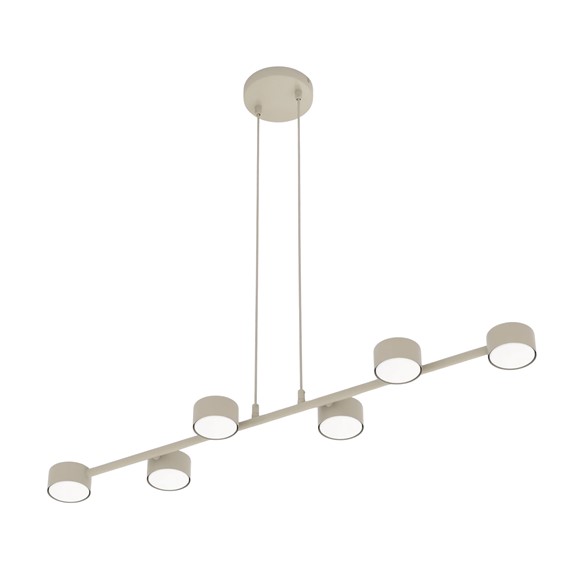 Lampa Wisząca MEGARA 6 Beżowy