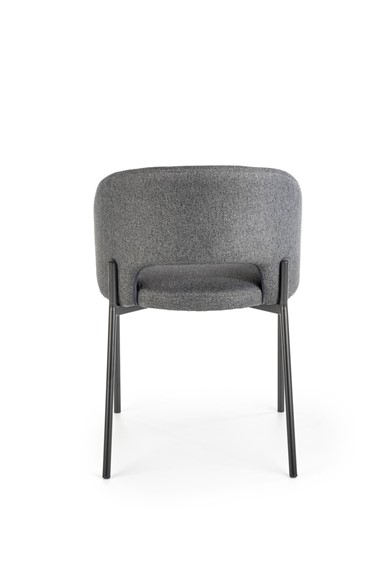 Zestaw 2x Krzesło K373 Czarny/Popielaty