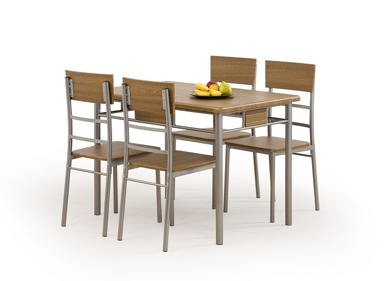 Zestaw Stół + 4 Krzesła Nataniel - Natan 70x110x76