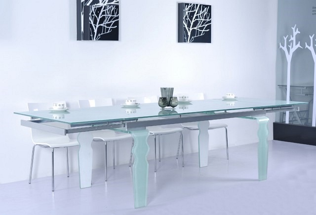 Stół VENDOME OPTI WHITE (200-300)x100 Biały