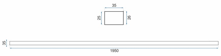 Adapter Poszerzający Do Kabin i Drzwi RAPID 195cm Chrom