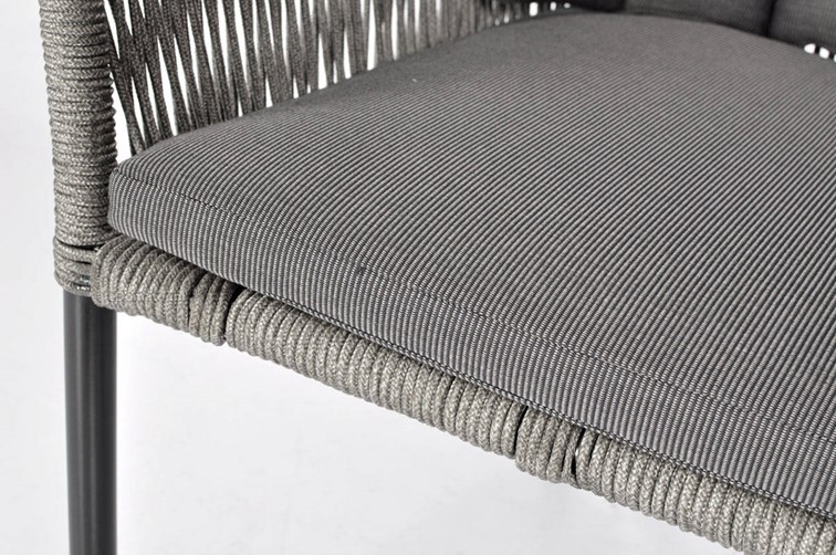 Fotel Ogrodowy VICTORIA Czarny/Szary