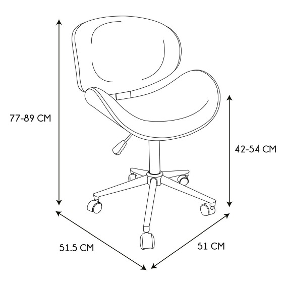 Fotel Biurowy RENO Brązowy/Czarny