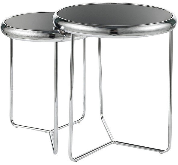 Ława SCARLET II fi47/40 Chrom/Czarny