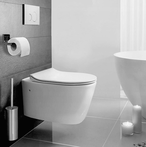 Uchwyt na Papier Toaletowy 381698 Czarny