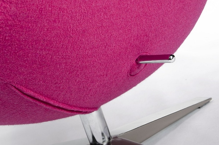 Fotel EGG Szeroki Fuksja