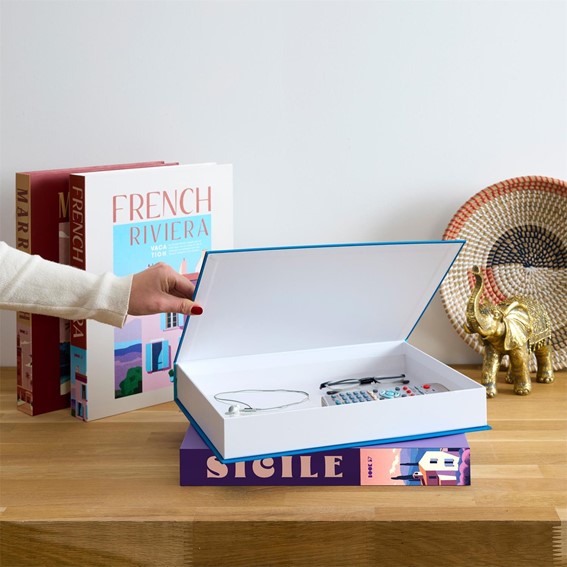 Pudełko Książka GRECE Niebieski