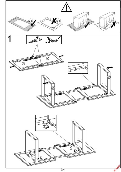 Stół Rozkładany VENOM (135-185)x85 Dąb/Czarny