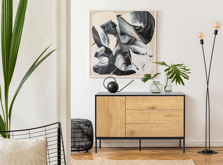 Komoda SEAFORD I Czarny Dąb Naturalny