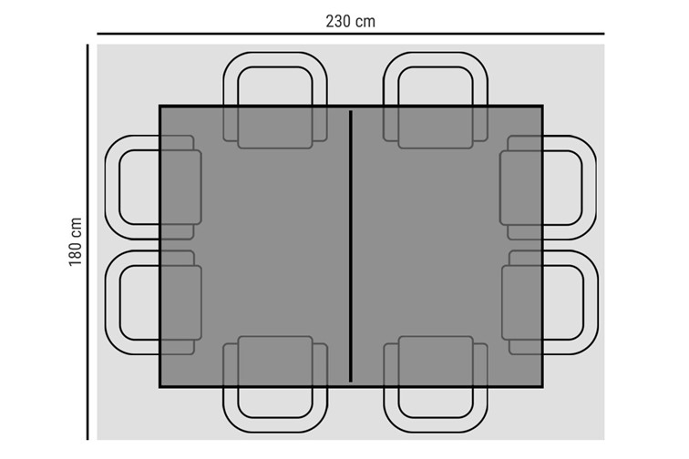 Pokrowiec na Meble Ogrodowe 230x180x80 Zielony