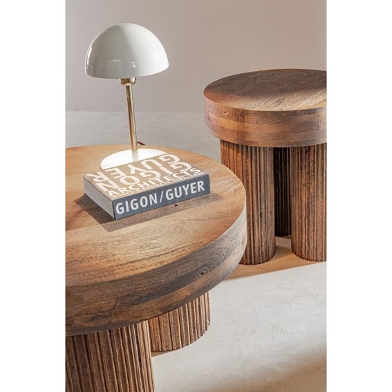 Stolik Kawowy DACCA fi45 Brązowy