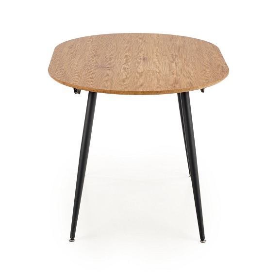 Stół Rozkładany COLORADO (160-120)x80 Dąb/Złoty