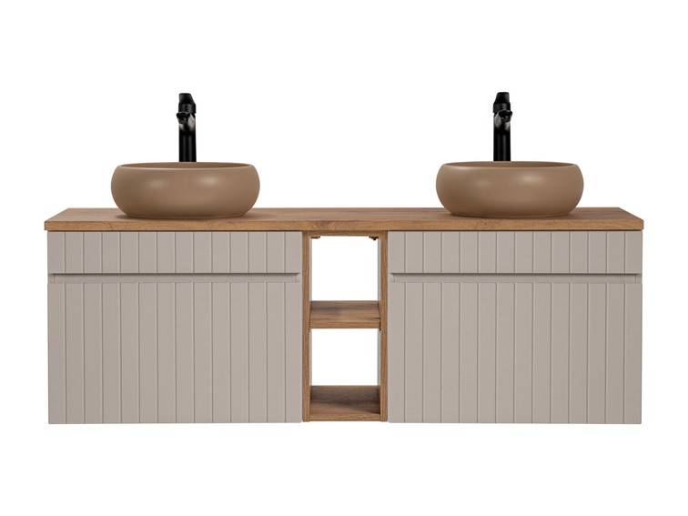 Zestaw Mebli Łazienkowych ICC B WIKI-MC 81 140 cm Kaszmirowy/Dąb