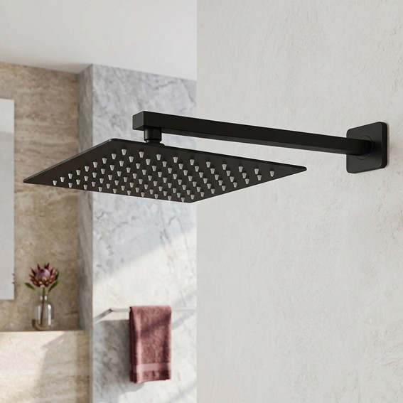 Deszczownica Kwadratowa JS-P015B 30cm Czarny