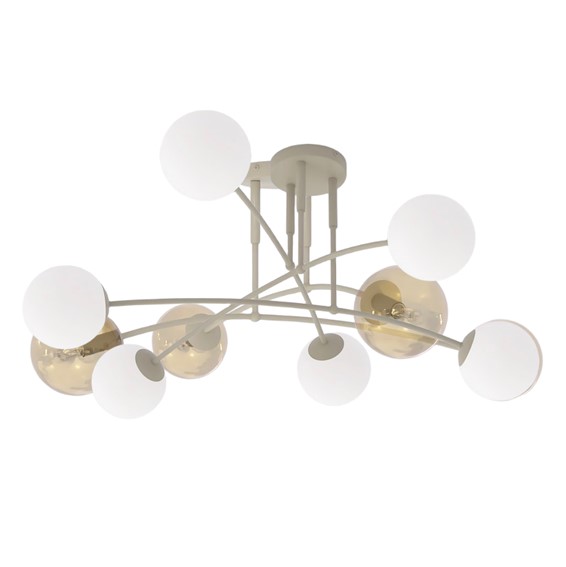 Lampa Sufitowa PREGOS 6 Beżowy/Miodowy