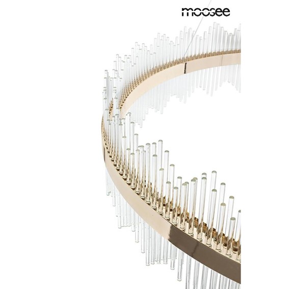 Lampa Wisząca FLORENS 120 Złoty/Transparentny