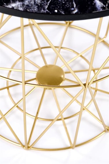 Ława HARISSA G fi42 Złoty/Czarny