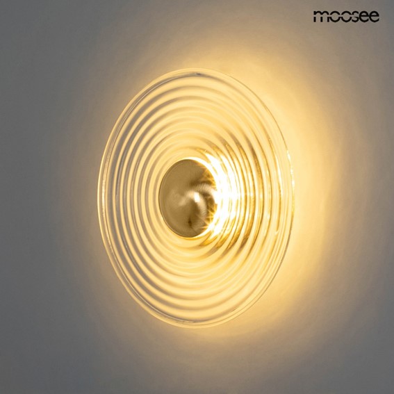 Lampa Ścienna ONDA Biały/Złoty