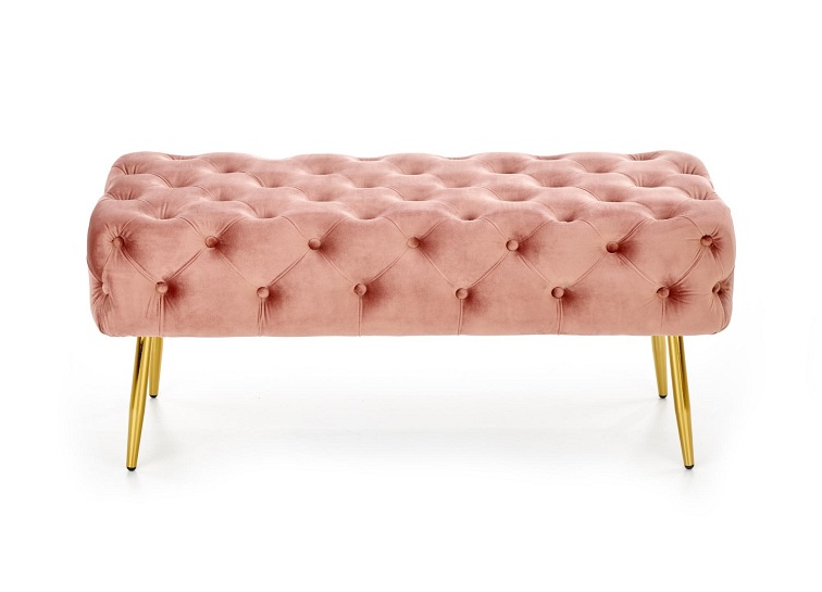 Ławka ATHENA Różowy/Złoty